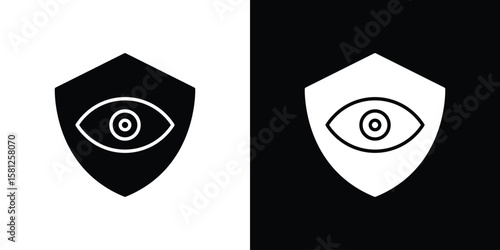 Vision insurance icon symbol. Simple, flat design for and apps