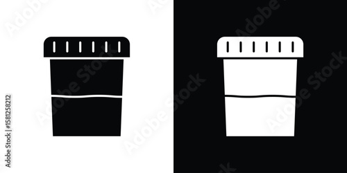Urine test icon symbol. Simple, flat design for and apps