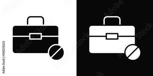 Unemployment icon symbol. Simple, flat design for and apps