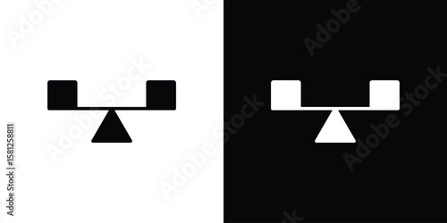 Stability icon symbol. Simple, flat design for and apps