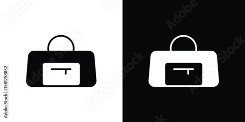 Sports bag icon symbol. Simple, flat design for and apps