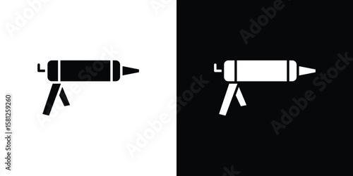 Sealants gun icon symbol. Simple, flat design for and apps