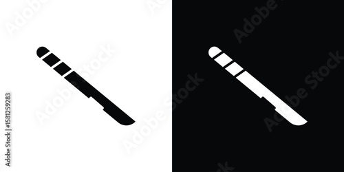 Scalpel icon symbol. Simple, flat design for and apps