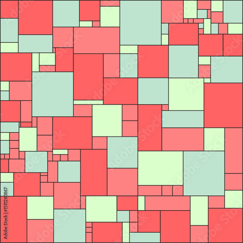 Abstract vector square pixel mosaic background