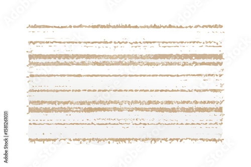 Roughly torn paper with horizontal brown stripes and textured edges