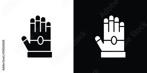 Foto Gauntlet icon symbol. Simple, flat design for and apps