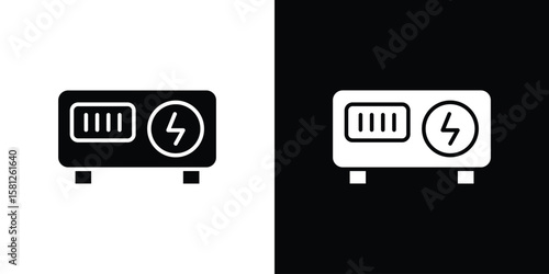 Quadro em tela Generator icon symbol. Simple, flat design for and apps