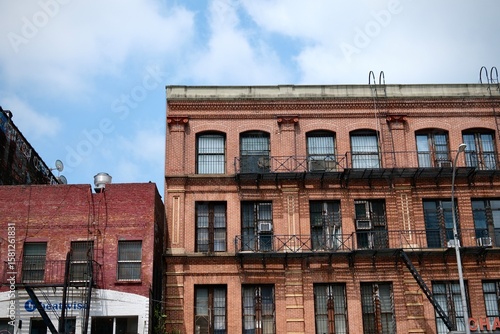 Photography Historic Brick Apartments on The Bowery (New York, New York, USA)