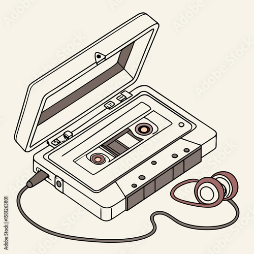 retro audio cassette