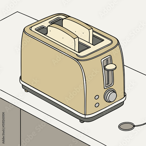 toaster and bread