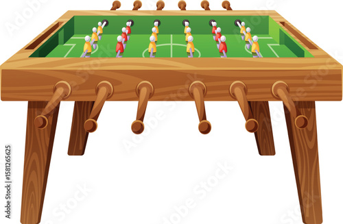 Table football game vector illustration