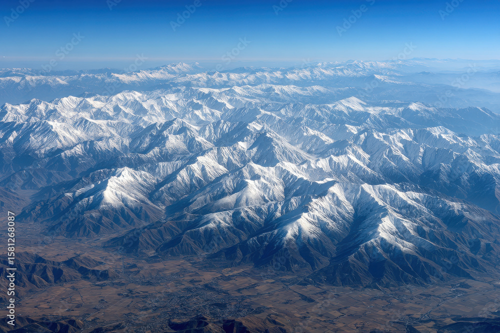 Obraz premium aerial photography stunning natural landscapes and urban scenery from various countries and continents featuring