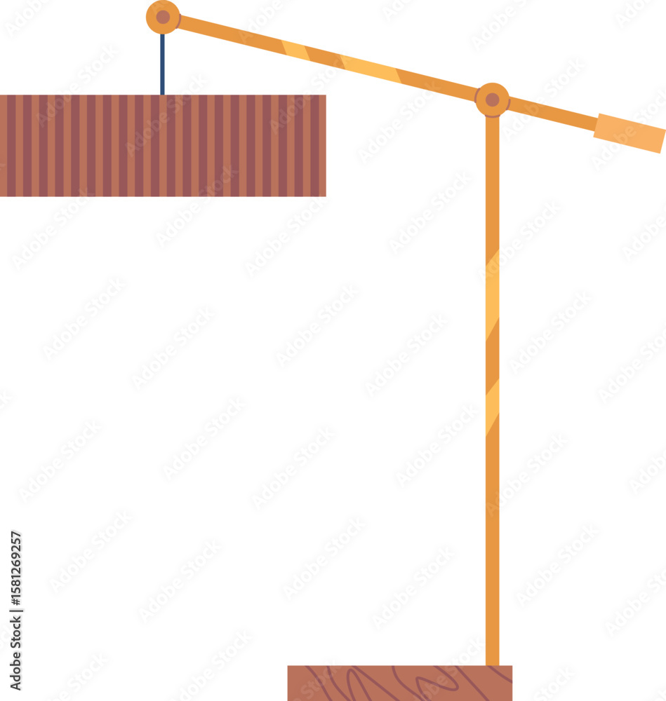 Obraz premium Designer table lamp vector illustration