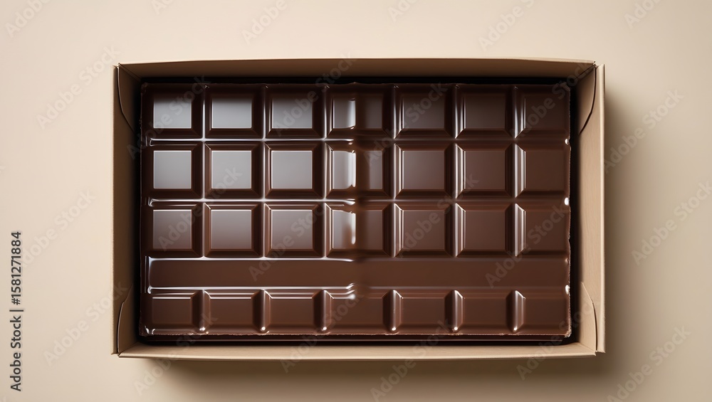 Fototapeta premium Digitally Rendered 8K Chocolate Dessert Layout with Editorial Styling 