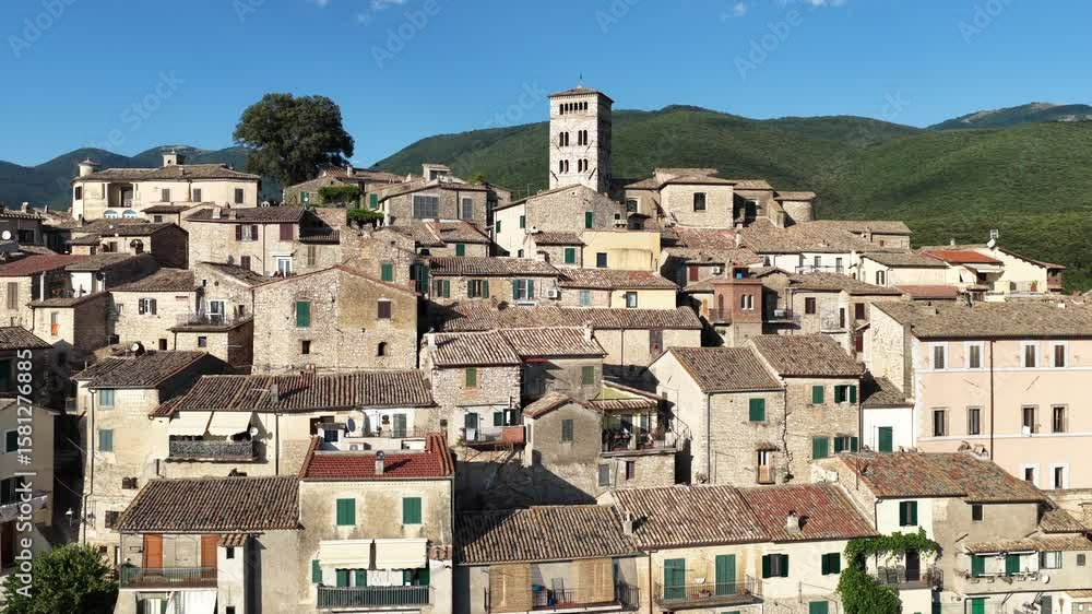 Casperia, lazio, Italia, caratteristico borgo medievale nel cuore della Sabina, in provincia di Rieti Casperia, lazio, Italia, caratteristico borgo medievale nel cuore della Sabina, in provincia di Rieti