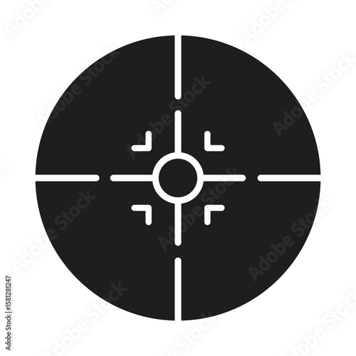 Crosshair vector icon. Aim illustration sign. Target symbol. optical sight web icon.