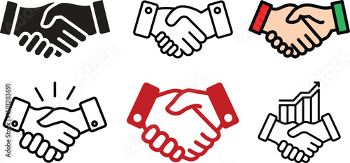 hand shake vector illustration