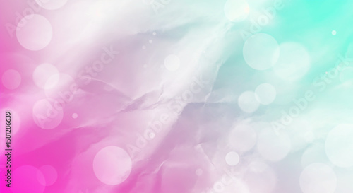 Abstract pastel background with soft color transitions and bokeh circles.