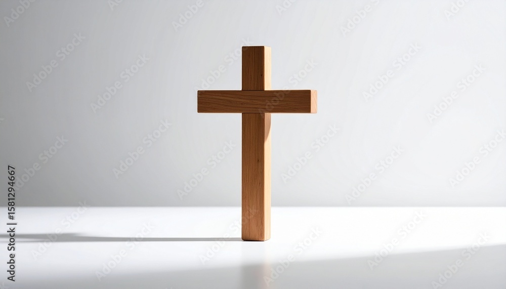 Naklejka premium cross on the wall