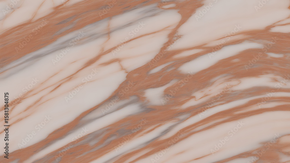 Obraz premium Elegant rose gold and white marble texture with flowing natural veins