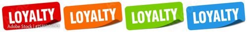 loyalty sticker. loyalty sticker set on white background