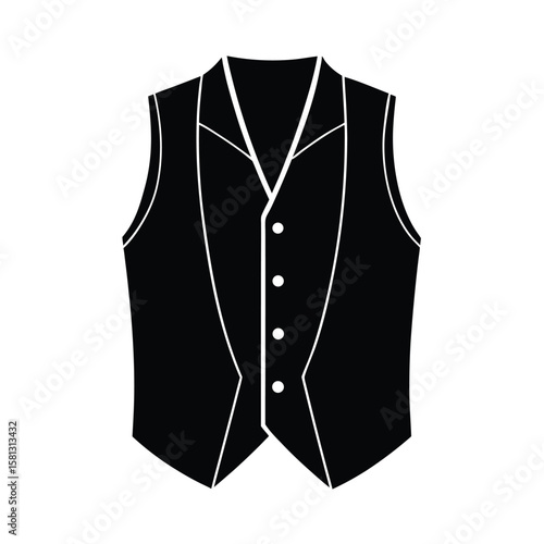 waistcoat vector illustration