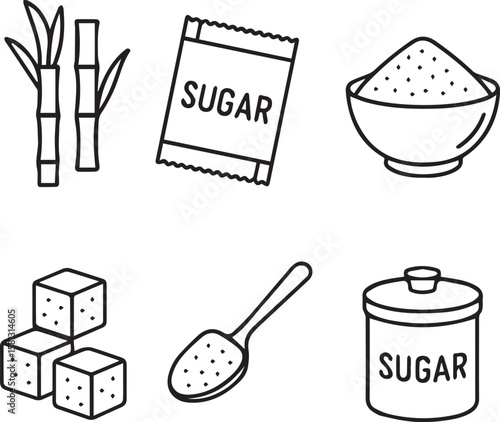 Sugar Editable Stroke Icons	