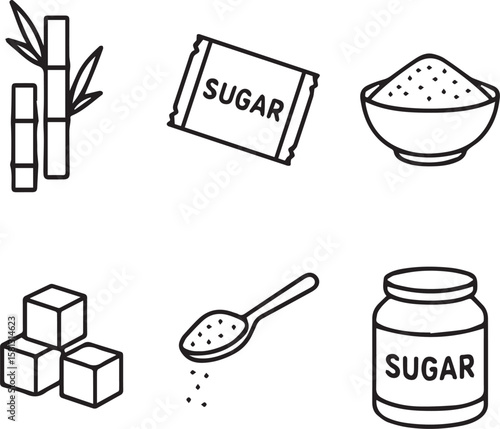 Sugar Editable Stroke Icons	