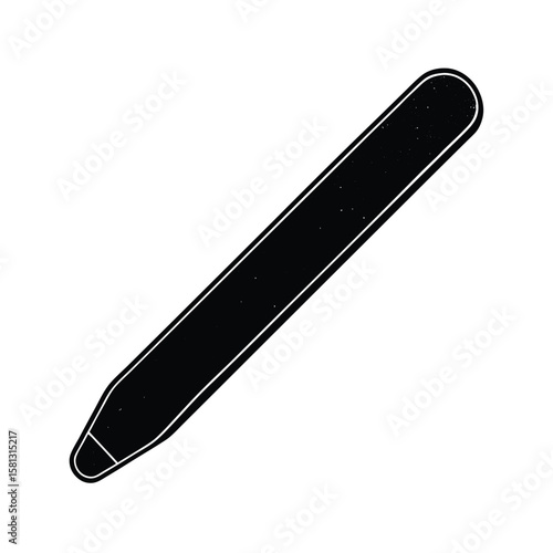 vector illustration of a nail file
