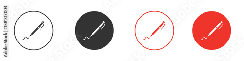 Write icon pictogram in solid version.