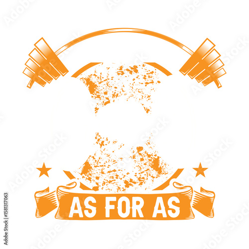 Fitness Motivation: A conceptual design is featuring an inspirational message for a fitness and gym life. The art captures the essence of a motivational mantra for aspiring athlete