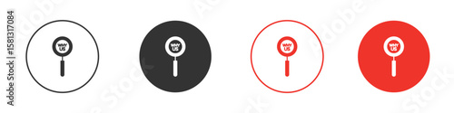 Why us icon pictogram in solid version.