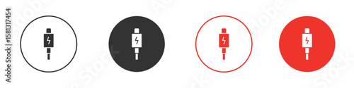 USB type c icon pictogram in solid version.