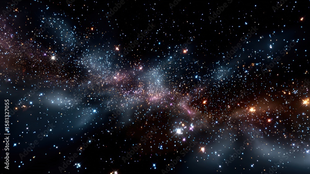 Fototapeta premium Star Field and Nebula in Deep Outer Space