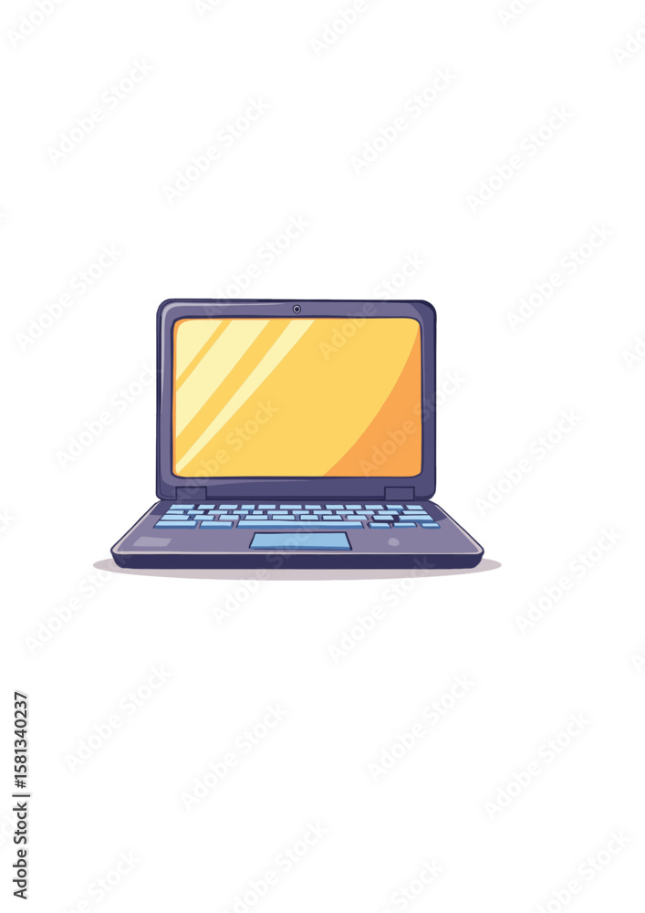 Laptop Vector Illustration cute Laptop Vector Illustration cute
