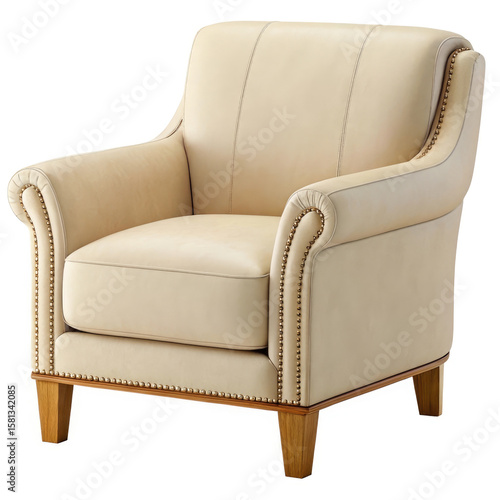 leather sofa isolated on white background