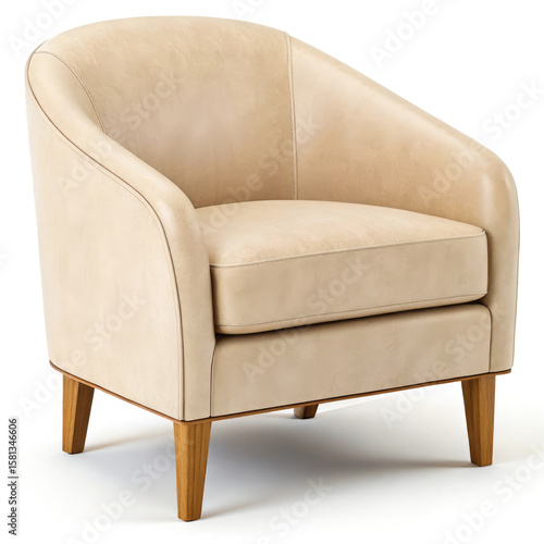 leather sofa isolated on white background