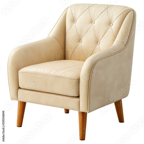 leather sofa isolated on white background