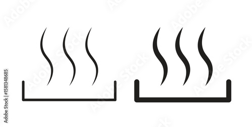 Heat icon. Vector illustration, flat and stroke