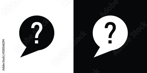 Canvastavla Question icon. vector graphics pack.