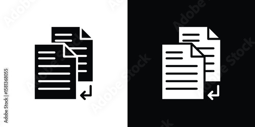 Duplicate icon. vector graphics pack.