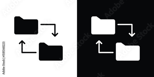 Data transfer icon. vector graphics pack.