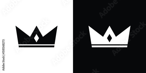 Crown icon. vector graphics pack.