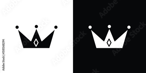 Crown icon. vector graphics pack.