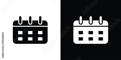 Calendar icon. vector graphics pack.