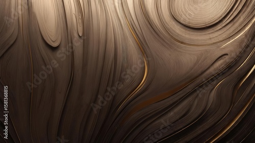 Elegant dark bronze swirls with smooth gradient lines forming an abstract, luxurious texture. Perfect for backdrops, branding, or high-end digital compositions.

