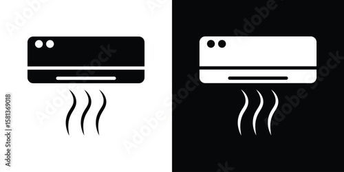Air conditioner icon. vector graphics pack.