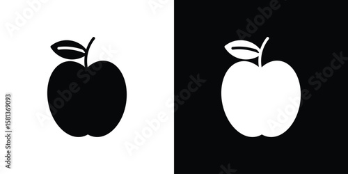 Apple icon. vector graphics pack.