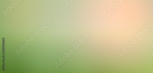 Soft Gradient of Green and Peach Tones . Abstract Blurred Background Pastel Peach Yellow Green Gradient Texture Design Art Image . Clean beige green tone color paint blended with cream peach orange 