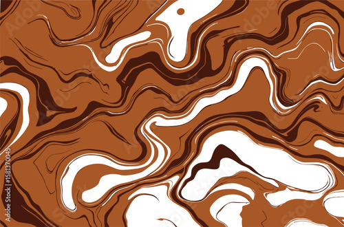 Abstract Brown and Cream Marble Design for Backgrounds